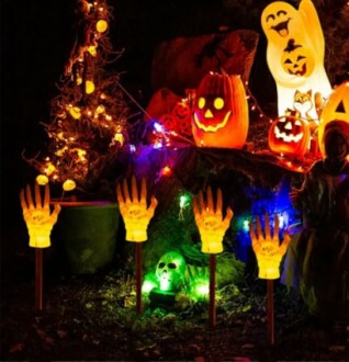 4 Pack Halloween Outdoor Solar Lights