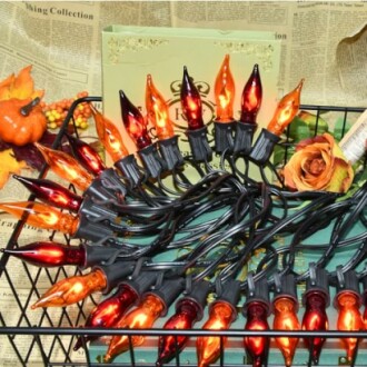 SOTOPOO's 27.8Ft Orange and Purple Halloween Lights